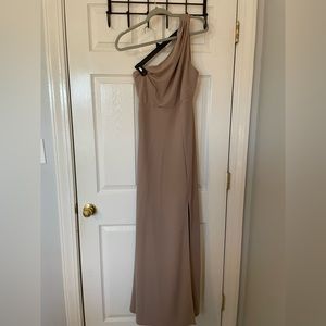 Birdy Grey taupe and crepe “Kira Dress” size medium